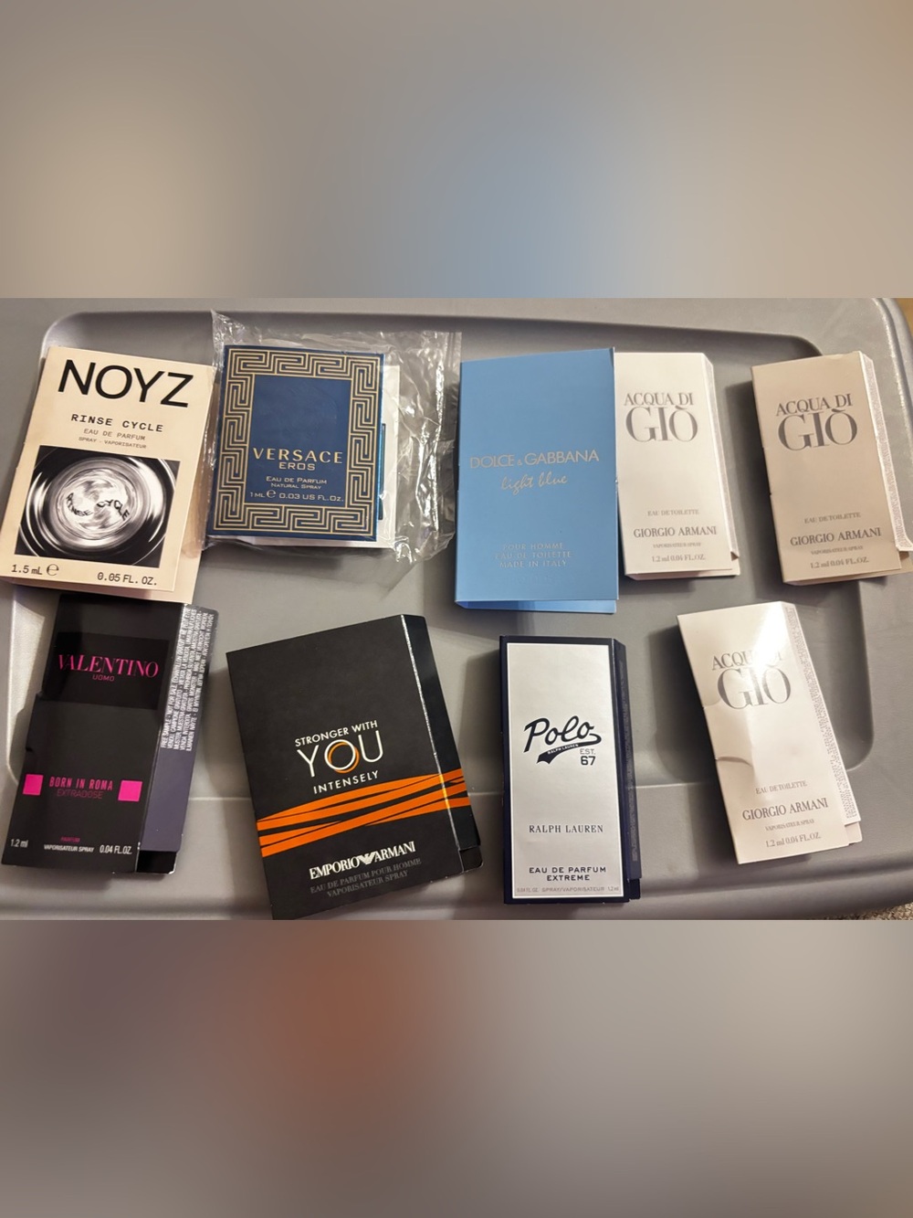 5 items x $25 - Mens 9 variety samples NEW